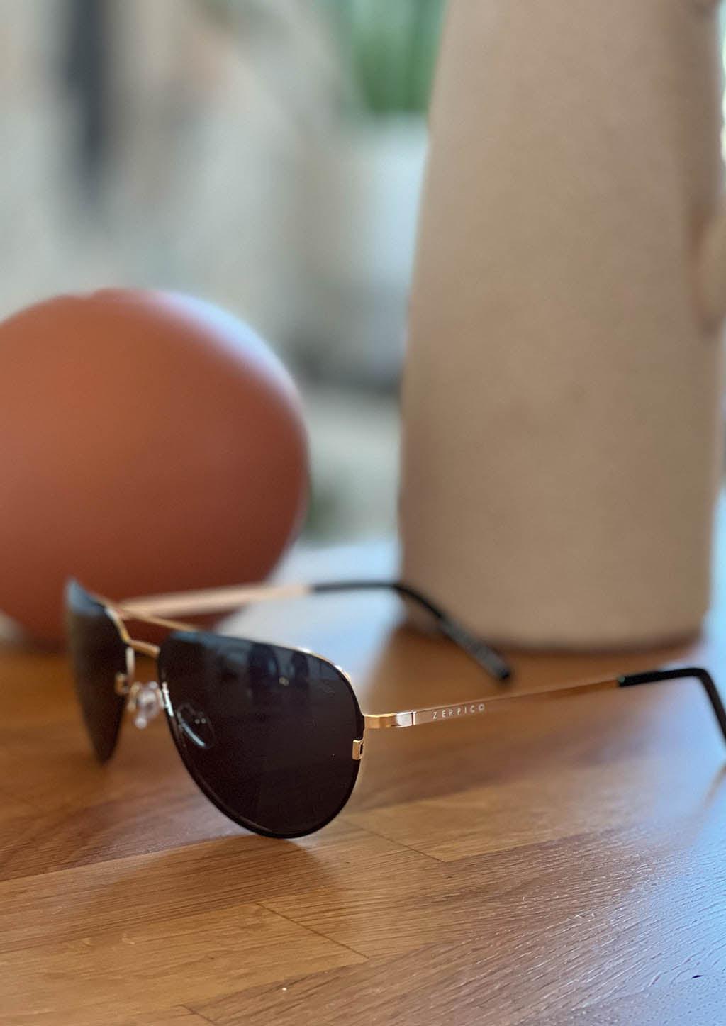 Titanium Aviator Sunglasses - V2 - 24K GOLD Plated-5